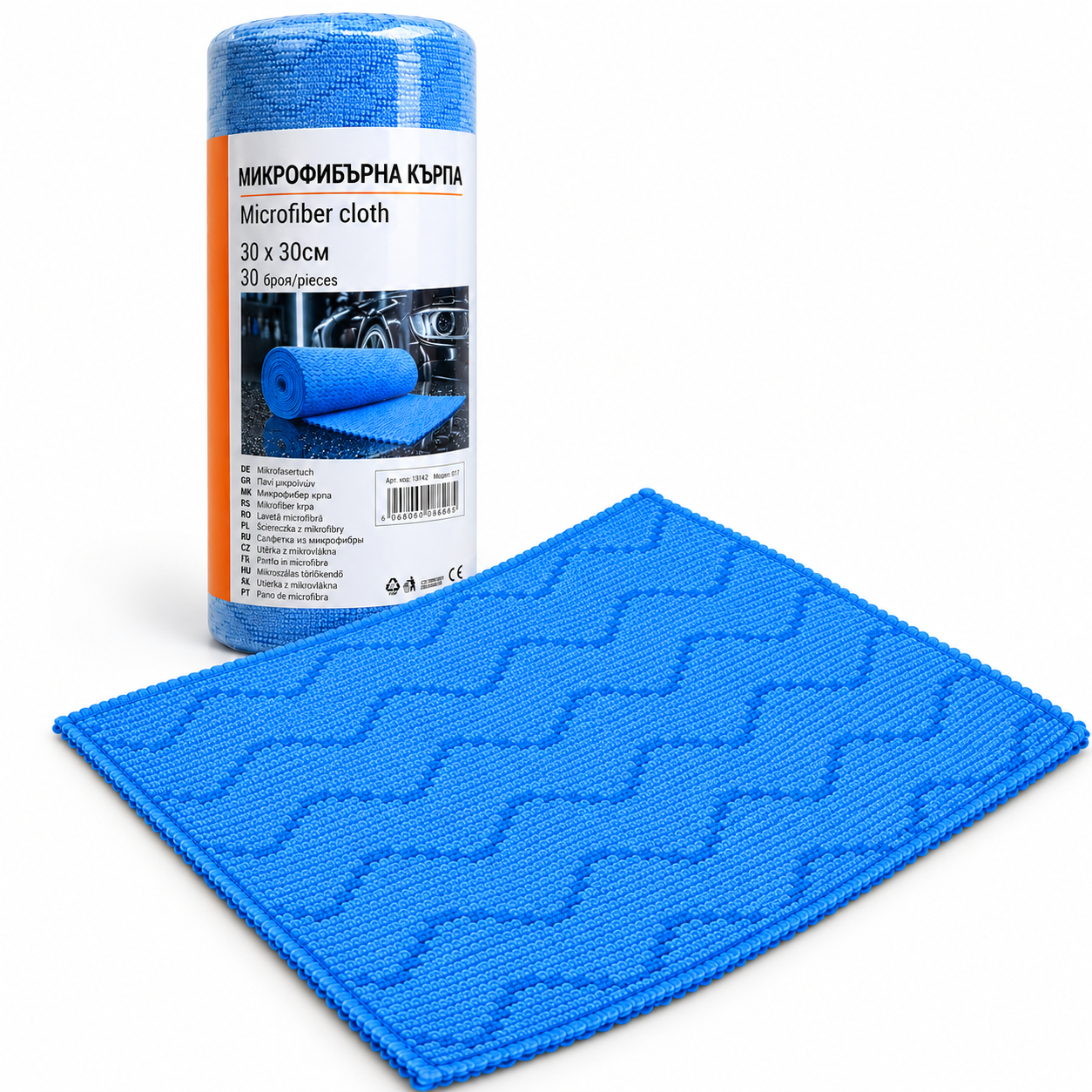 Микрофибърна кърпа 30х30 30бр/ролка