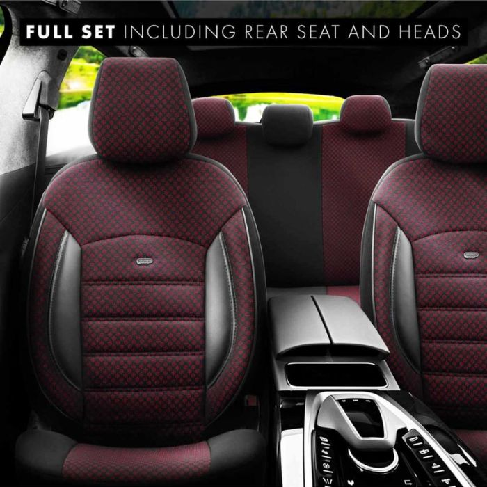 Тапицерия за седалки Otom Sport Plus PLS102 (черно/бордо)