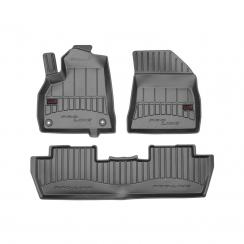 Гумени стелки Frogum Proline 3D съвместими с PEUGEOT 5008 I (2009-2017)  3 ЧАСТИ
