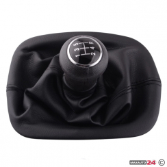 Топка за скоростен лост с маншон съвместима с Passat B5 (97-05) с 5 скорости - Black