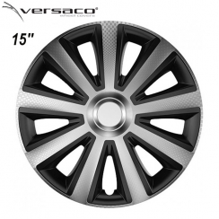 Тасове за джанти 15'' Versaco Carbon Aviator - Silver / Black