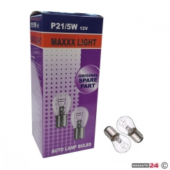 Крушка Maxxx light P21/5W(S25) 12V BAY15D 10бр/к-т