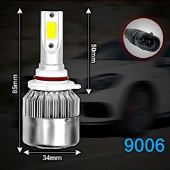 Диодни крушки C6 9006 - 36W 2бр/к-т