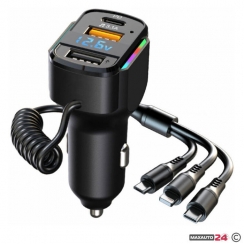 Бързо зарядно К4 с 2 USB порта и кабел