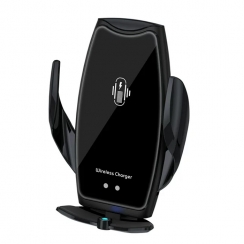 Поставка за телефон с Wireless Charger PG154 - Черна