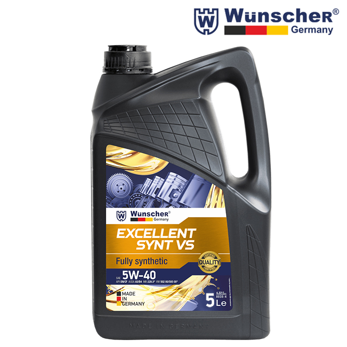 Масло Wunscher 8035 EXCELLENT SYNS VS 5W/40 - 5л.