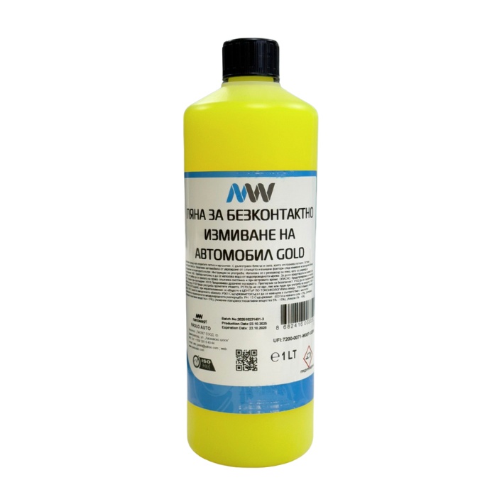 Пяна за безконтактно измиване Nanowash Gold 1л.