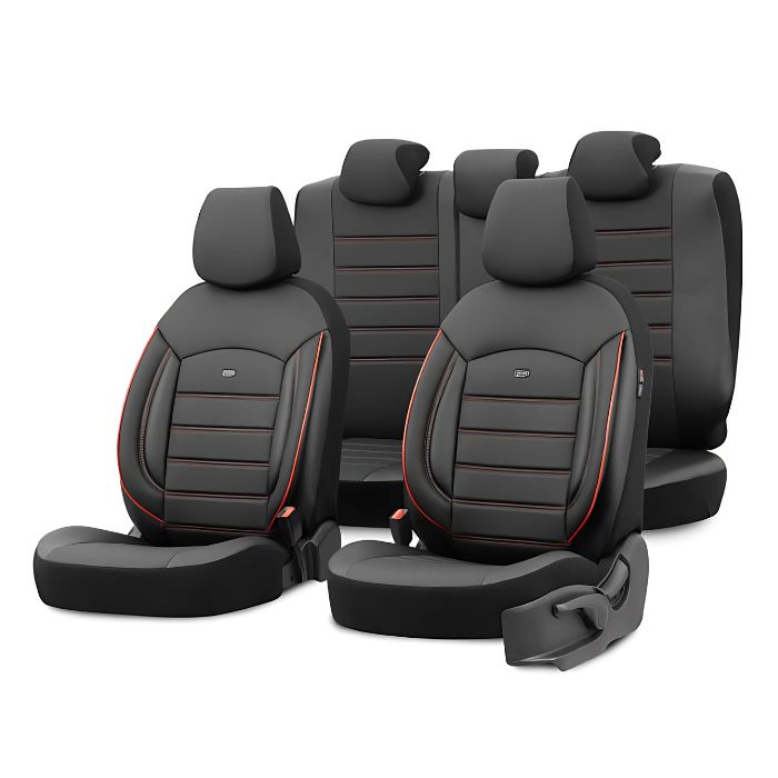 Тапицерия за седалки Otom Premium PRM115 (Черно/Червено)