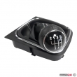 Топка за скоростен лост с маншон съвместима с VW Golf V / VI 03-12 с 6 скорости - бял конец